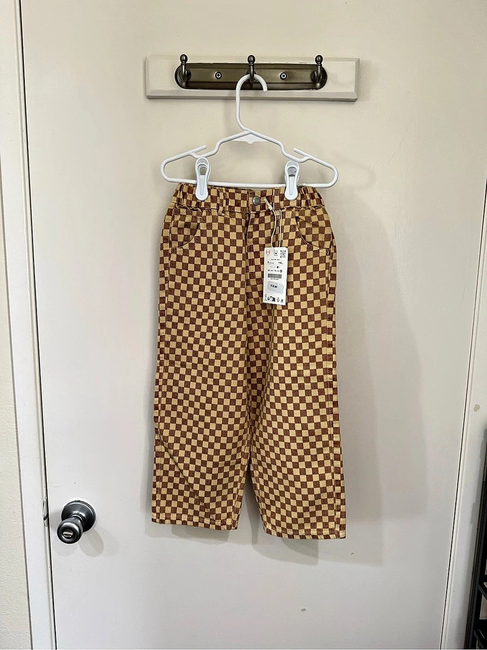 Zara Checkered Pants 5 Years NWT
